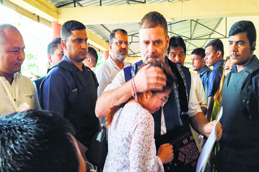 ਰਾਹੁਲ ਵੱਲੋਂ ਮਨੀਪੁਰ ਹਿੰਸਾ ਦੇ ਪੀੜਤਾਂ ਨਾਲ ਮੁਲਾਕਾਤ