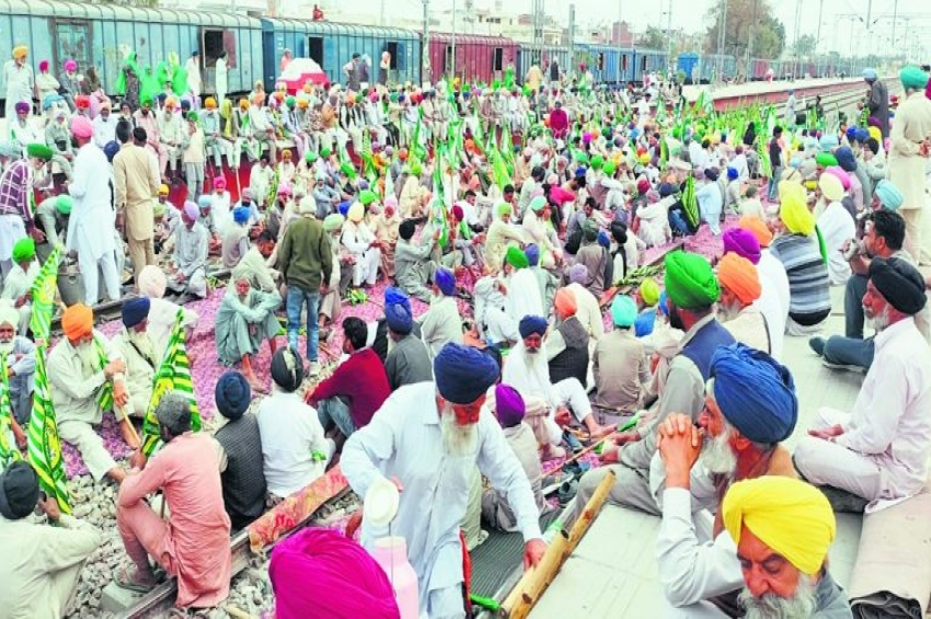 ਕਿਸਾਨਾਂ ਨੇ ਚਾਰ ਘੰਟੇ ਰੇਲਾਂ ਰੋਕੀਆਂ
