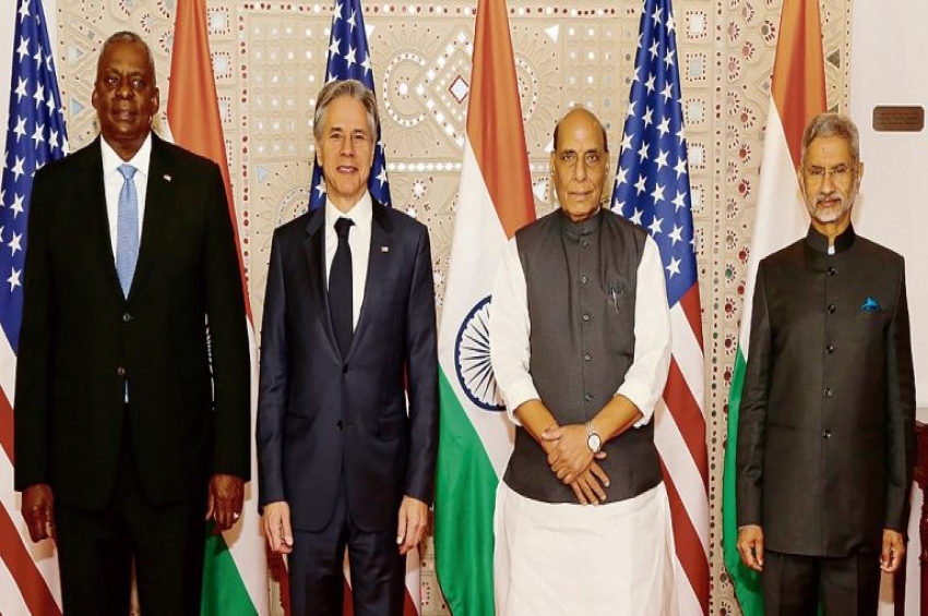 2+2 ਵਾਰਤਾ: ਭਾਰਤ-ਅਮਰੀਕਾ ਵੱਲੋਂ ਕੂਟਨੀਤਕ ਸਬੰਧਾਂ ਤੇ ਪੱਛਮੀ ਏਸ਼ੀਆ ਦੇ ਹਾਲਾਤ ਬਾਰੇ ਚਰਚਾ