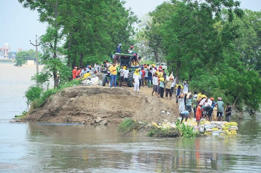 ਲੱਖਾਂ ਏਕੜ ਫ਼ਸਲ &rsquo;ਤੇ ਫਿਰਿਆ ਹੜ੍ਹਾਂ ਦਾ ਪਾਣੀ