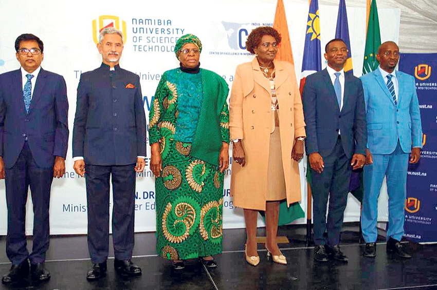 ਜੈਸ਼ੰਕਰ ਵੱਲੋਂ ਨਮੀਬੀਆ ਨੂੰ ਭਾਰਤ ਨਾਲ ਆਲਮੀ ਪੱਧਰ &rsquo;ਤੇ ਸਹਿਯੋਗ ਦਾ ਸੱਦਾ