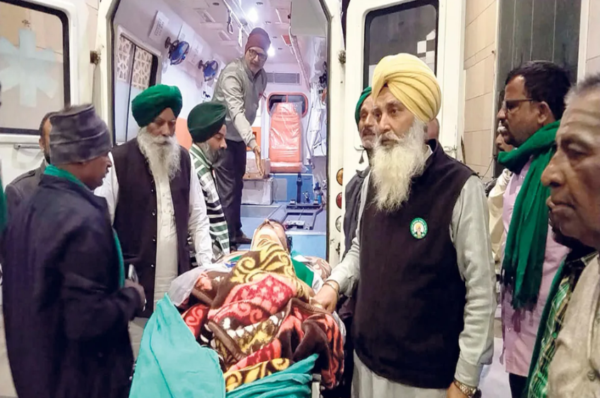 ਜ਼ਖ਼ਮੀ ਕਿਸਾਨ ਆਗੂ ਨੂੰ ਏਅਰ ਐਂਬੂਲੈਂਸ ਰਾਹੀਂ ਬੰਗਲੌਰ ਭੇਜਿਆ
