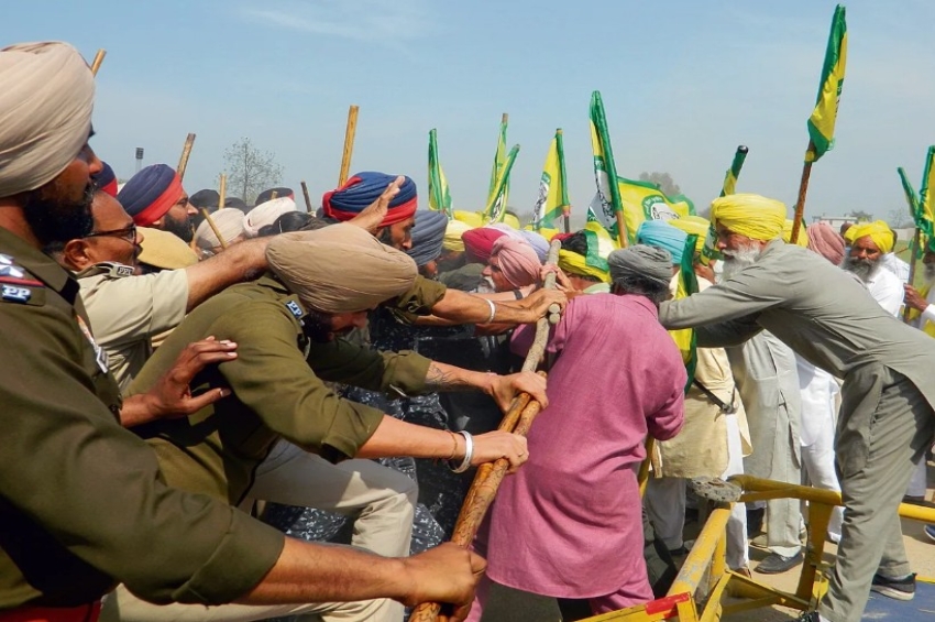 ਲੇਲੇਵਾਲਾ ’ਚ ਕਿਸਾਨਾਂ ਅਤੇ ਪੁਲੀਸ ਵਿਚਾਲੇ ਝੜਪ