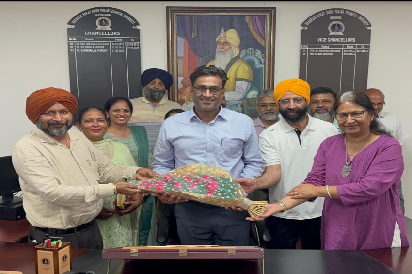 ਮਹਾਰਾਜਾ ਰਣਜੀਤ ਸਿੰਘ ਪੰਜਾਬ ਟੈਕਨੀਕਲ ਯੂਨੀਵਰਸਿਟੀ ਦੇ ਵਾਈਸ ਚਾਂਸਲਰ ਨੇ ਅਹੁਦਾ ਸੰਭਾਲਿਆ